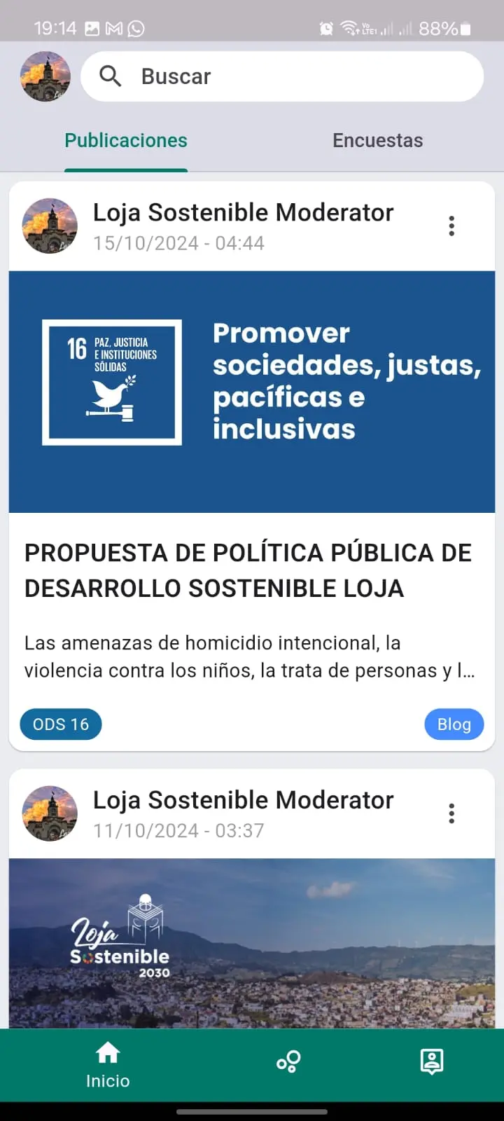 Mobile publication feed
