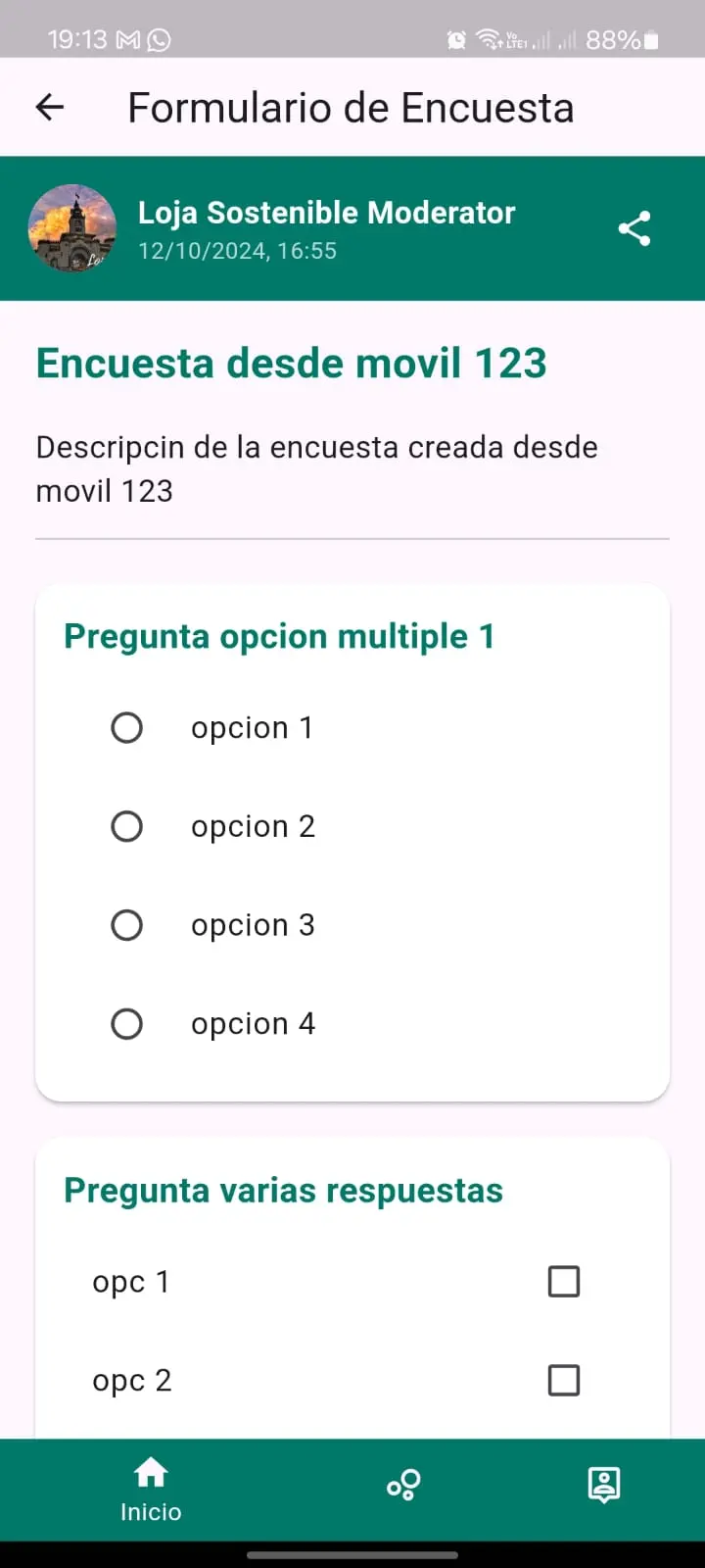 Mobile survey participation